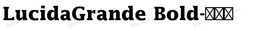 LucidaGrande Bold字体转换